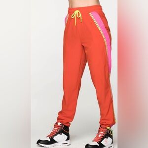 Zumba Vibrant Orange and Pink Women's Pants